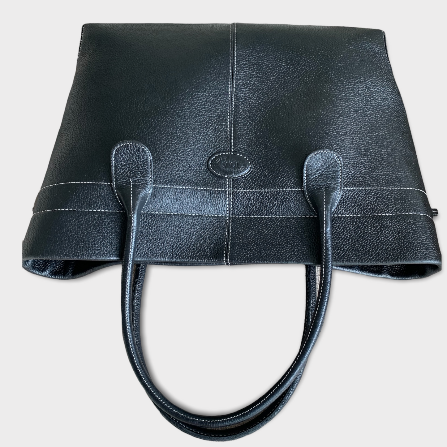 Tod's Shopper Bag Black Leather