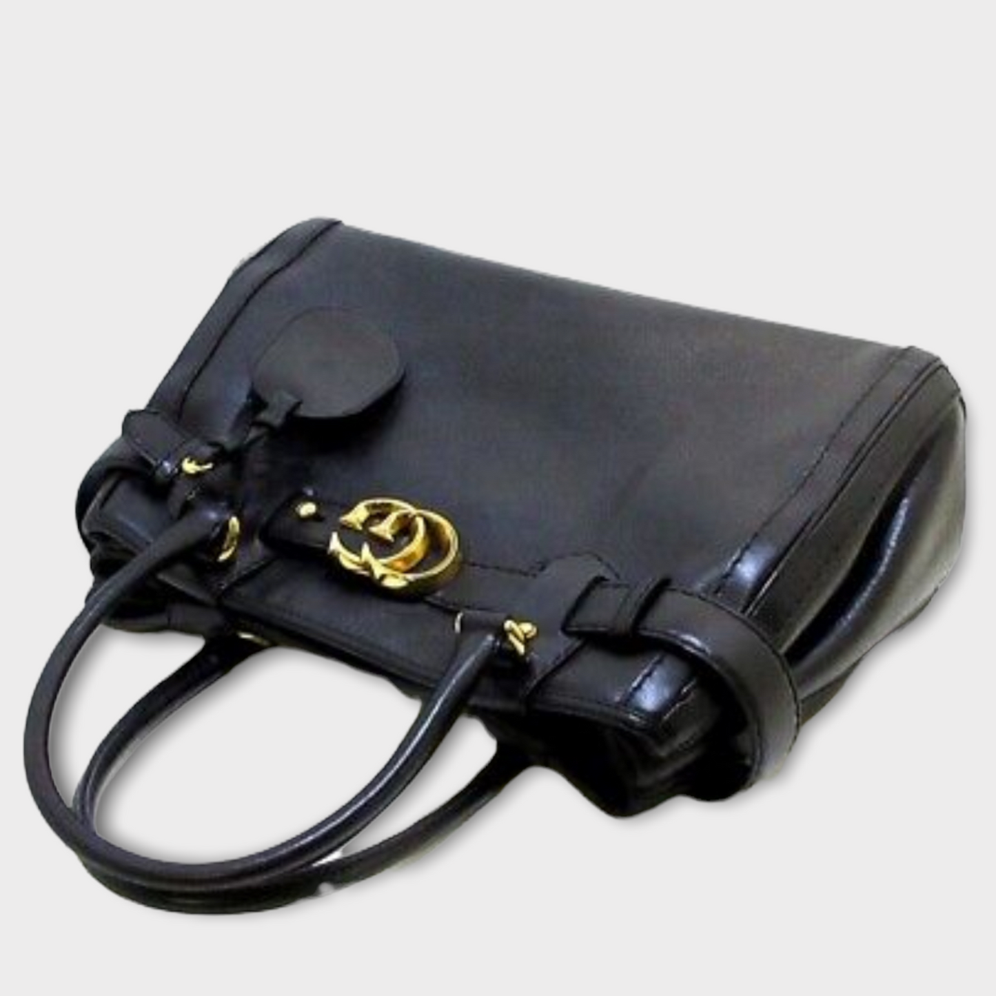 GUCCI handbag black leather