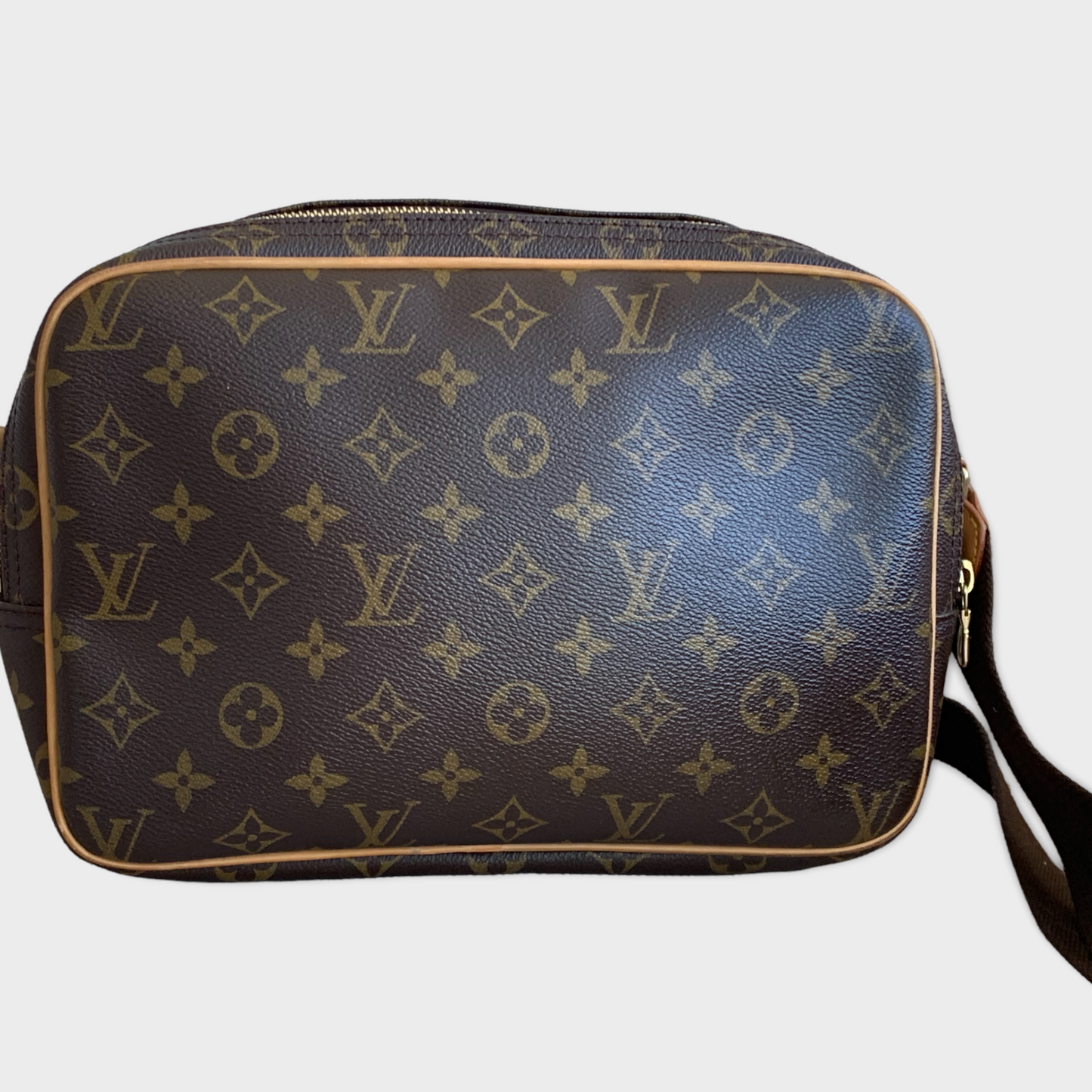 LOUIS VUITTON PM Reporter Bag Monogram Vachetta Leather