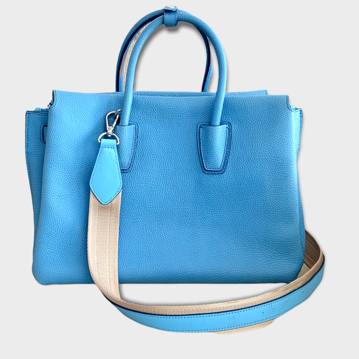 MCM model Milla leather skyblue