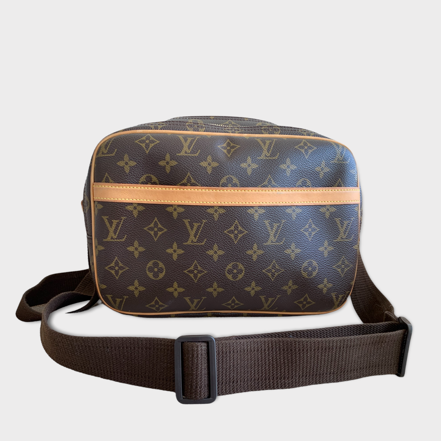 LOUIS VUITTON PM Reporter Bag Monogram Vachetta Leather