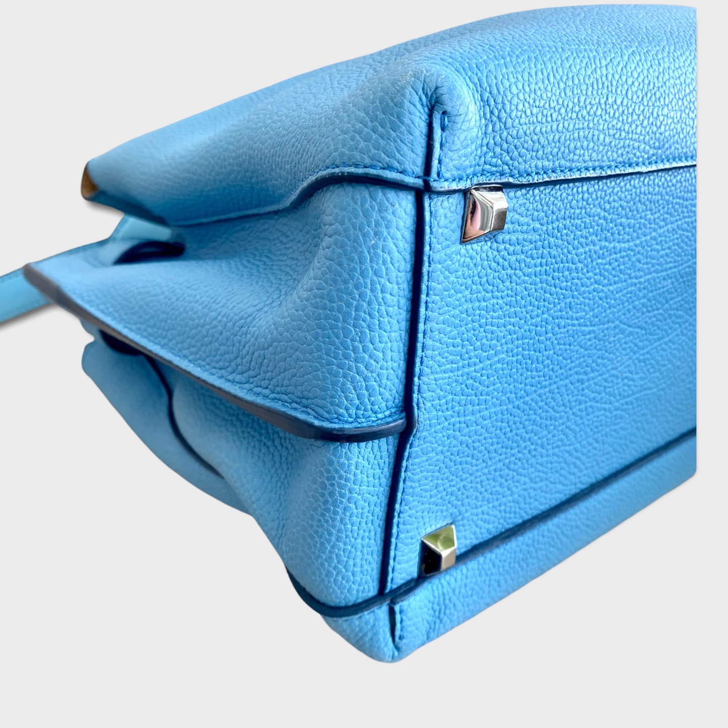 MCM model Milla leather skyblue