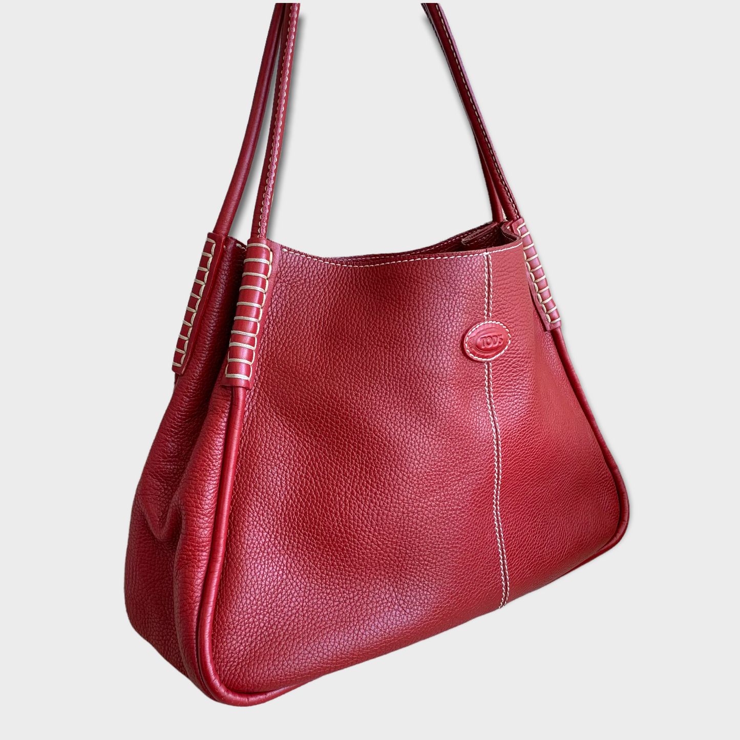 Sac à main/épaule TODS rouge en cuir