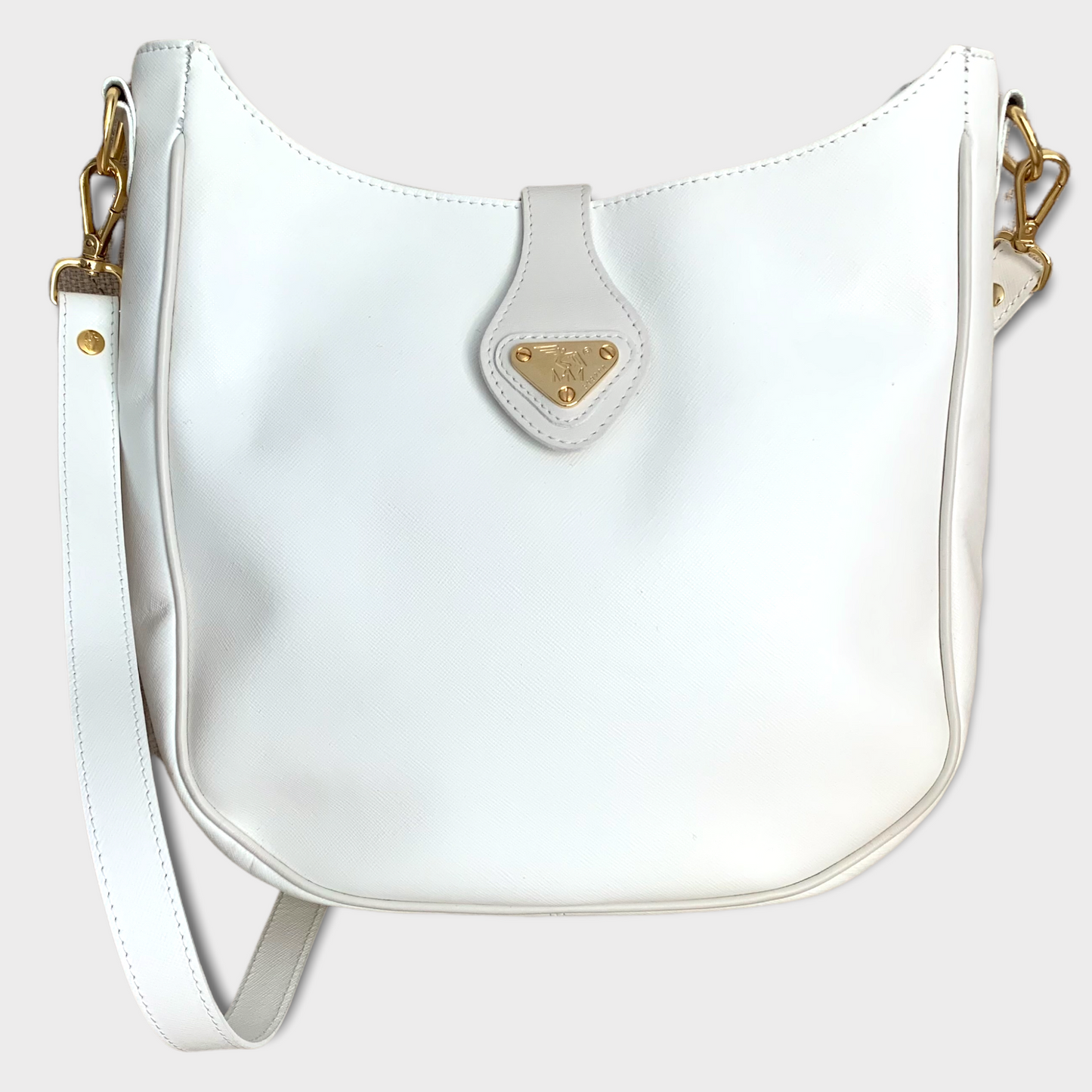 Maison Mollerus Wäldi Cuir Saffiano Blanc 598200