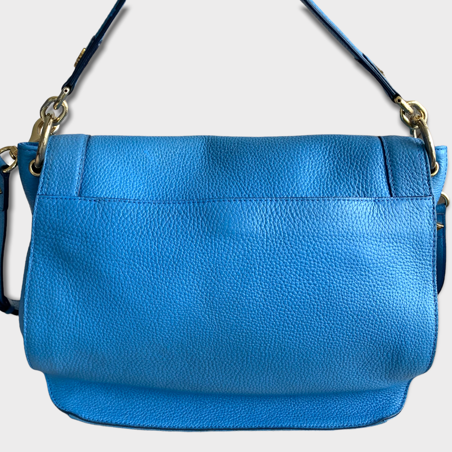 MCM Satchel Bleu Cuir Numéro I0122 Sac en cuir