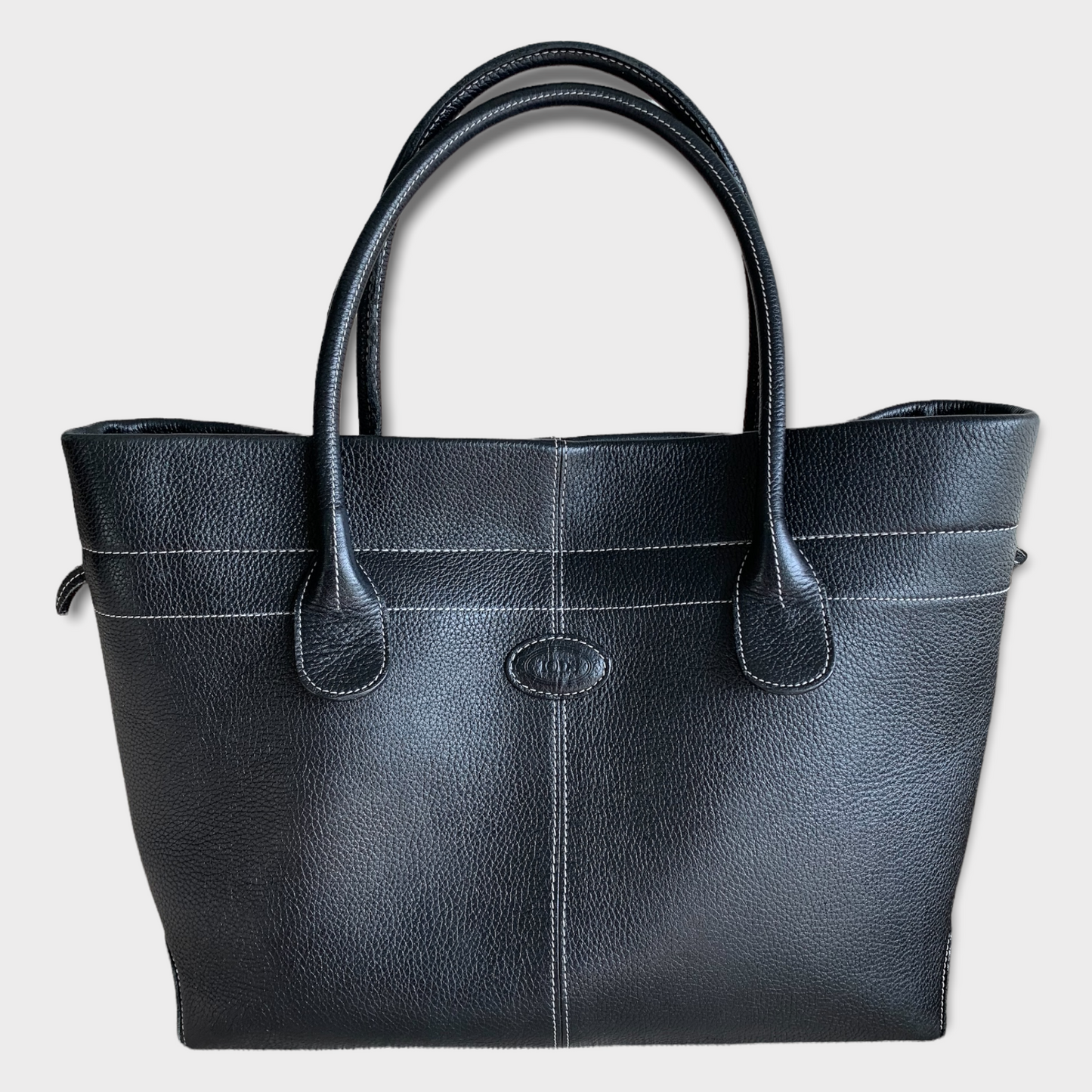 Tod's Shopper Bag Black Leather